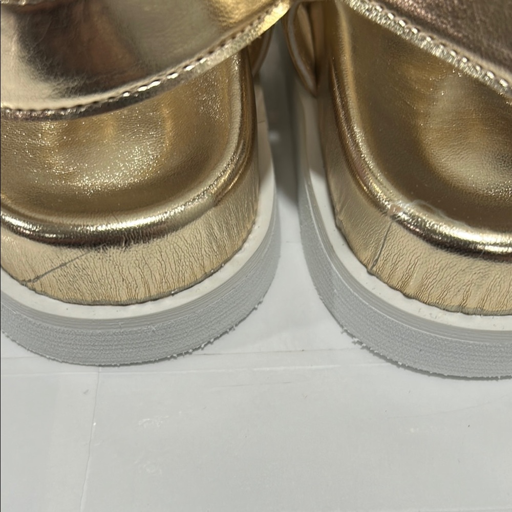 Modatope women’s Gold flat Sandals NWT size 8.. - Picture 9 of 12